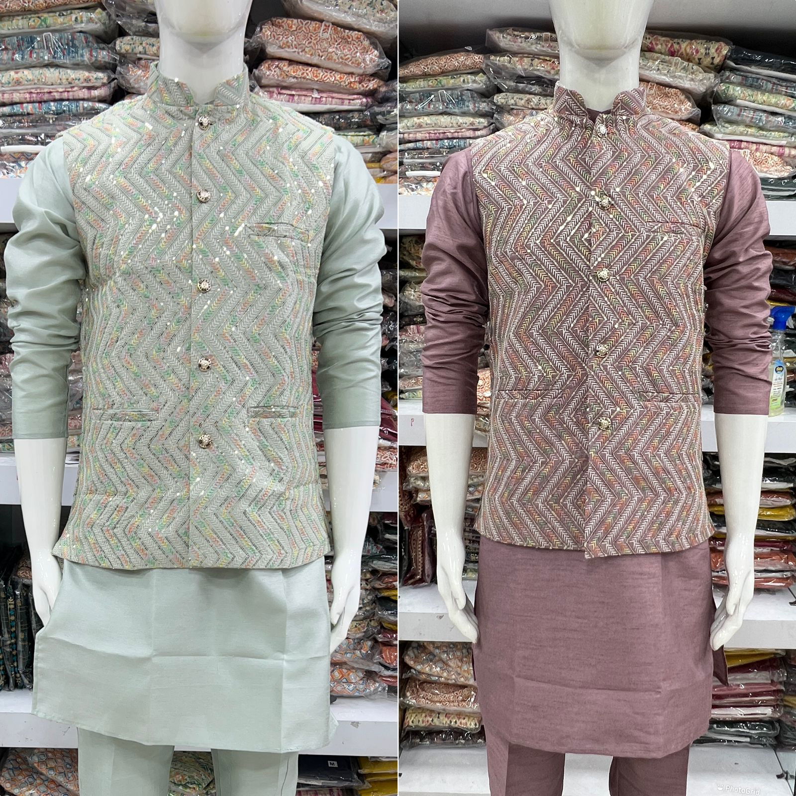 Manyavar Modi Jacket Kurta Pajama Catalog